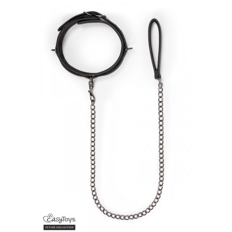 Collier fétichiste et laisse - Easytoys Fetish Collection