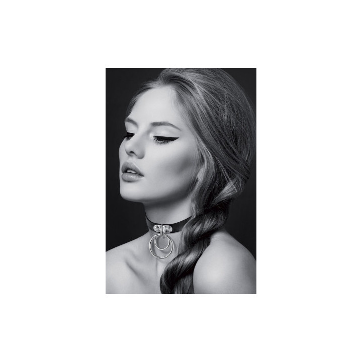 Collier Fetish avec double  anneau - Bijoux pour Toi