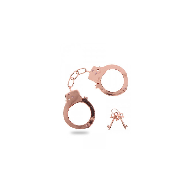 Menottes métal rose gold - Toy Joy