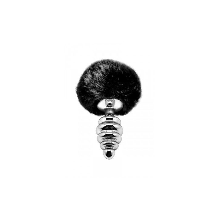 Plug métal Fluffy Twist M noir - Alive