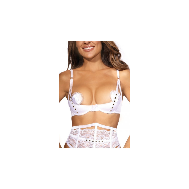 Soutien-gorge seins nus blanc V-9791 - Axami