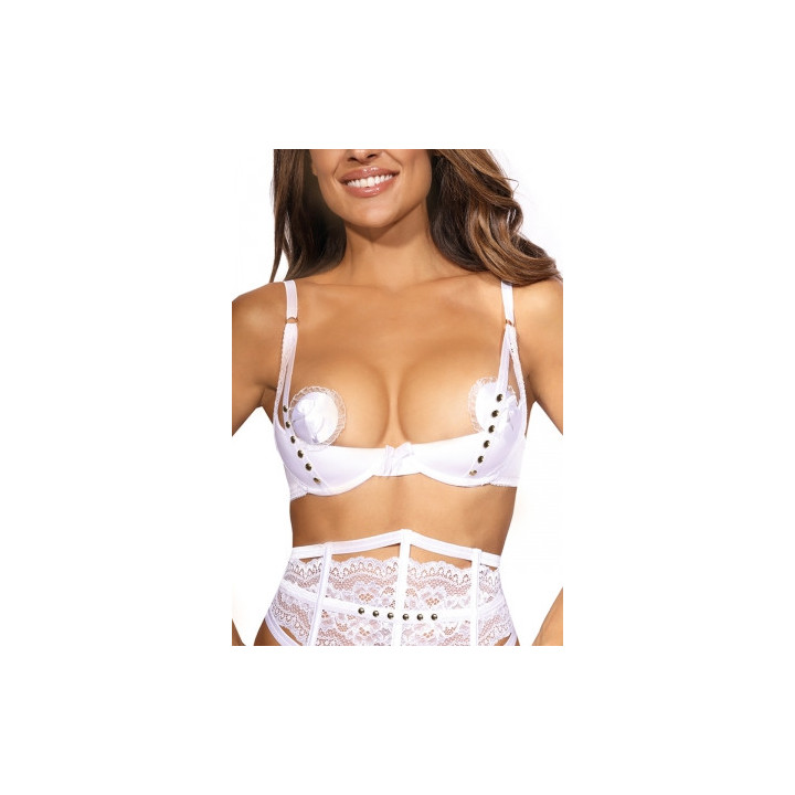 Soutien-gorge seins nus blanc V-9791 - Axami