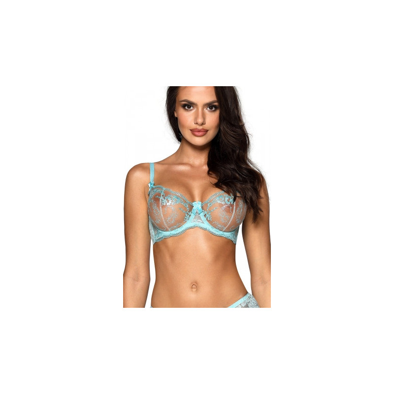 Soutien-gorge dentelle bleu V-10131 - Axami