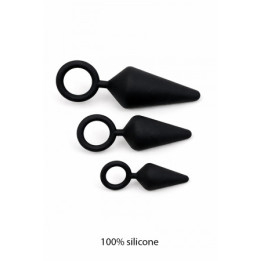 kit d'entrainement anal 3 plugs silicone - Litolu