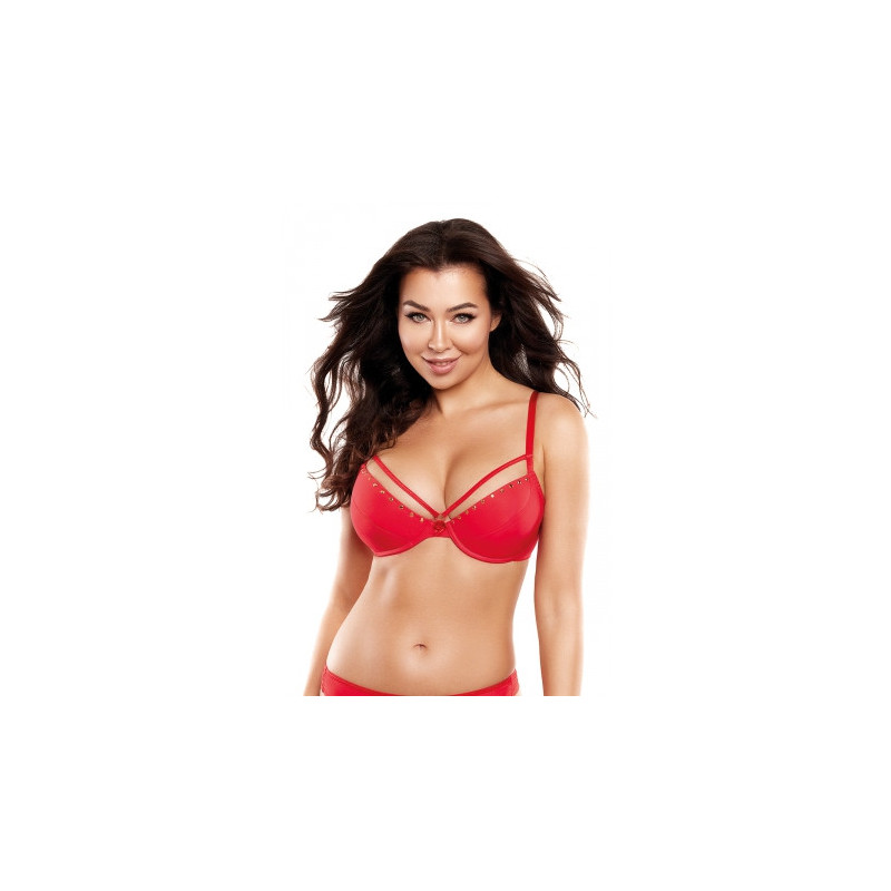 Soutien-gorge push-up rouge V-10351 - Axami