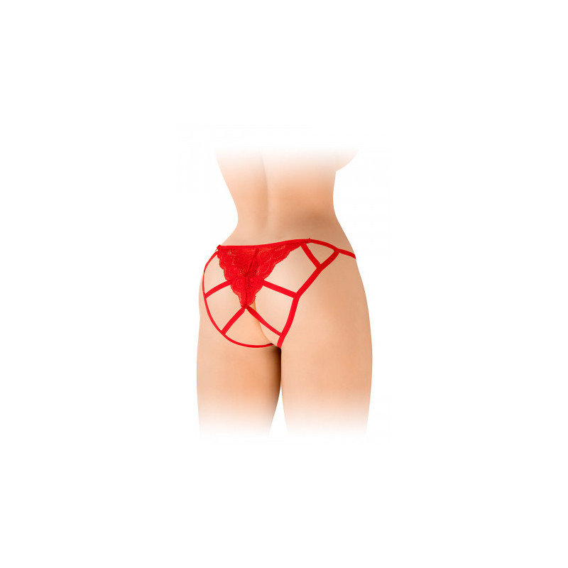 Culotte ouverte Zoé rouge - Fashion Secret