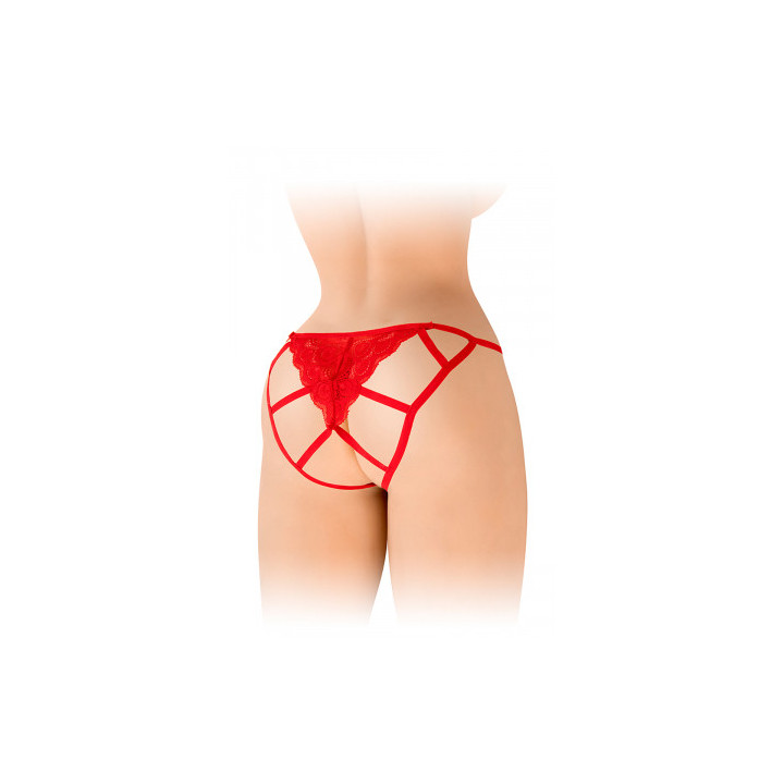 Culotte ouverte Zoé rouge - Fashion Secret