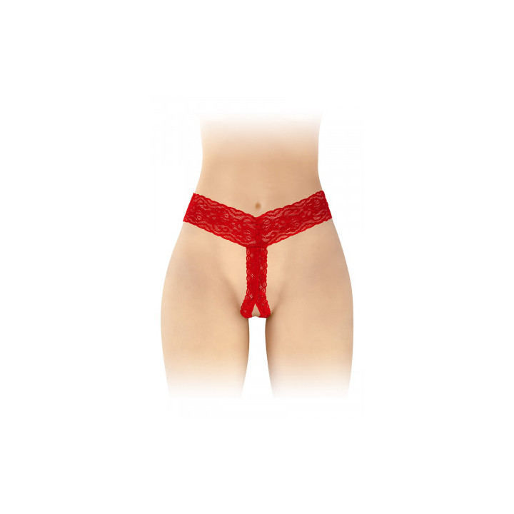 String ouvert Anita rouge - Fashion Secret