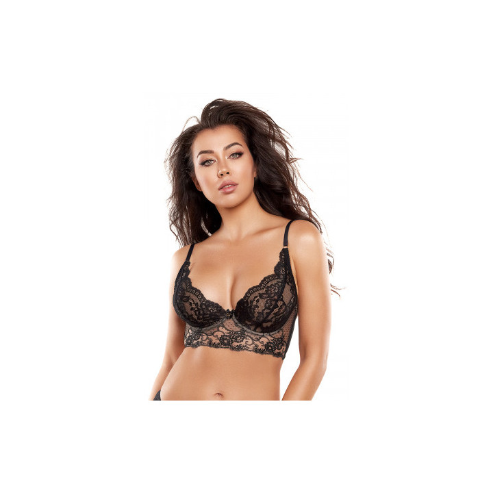 Soutien-gorge bustier noir V-10511 - Axami