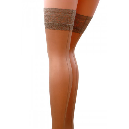 Bas couture ST022 beige 17 deniers - Passion