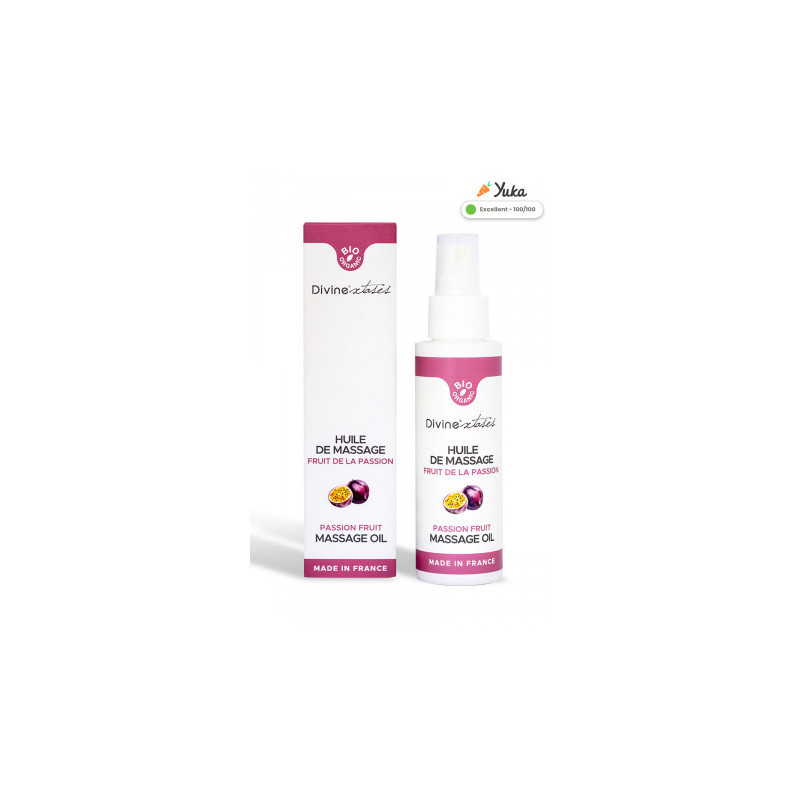 Huile de massage gourmande BIO Fruit de la passion