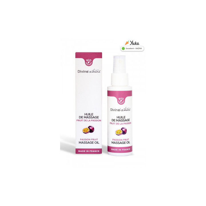 Huile de massage gourmande BIO Fruit de la passion