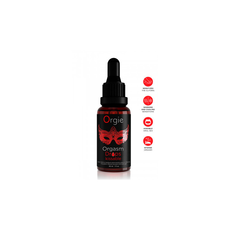 Gel d'excitation du Clitoris Orgasm Drops Kissable