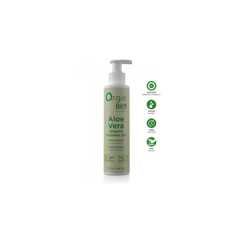 Gel Intime Bio à Base d'Eau à l'Aloe Vera