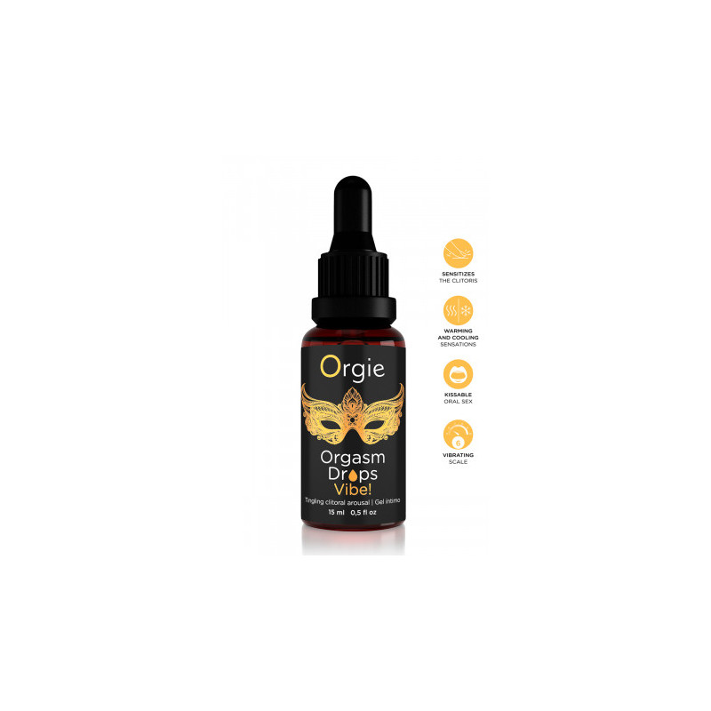 Gel d'excitation du Clitoris Orgasm Drops Vibe 15ml