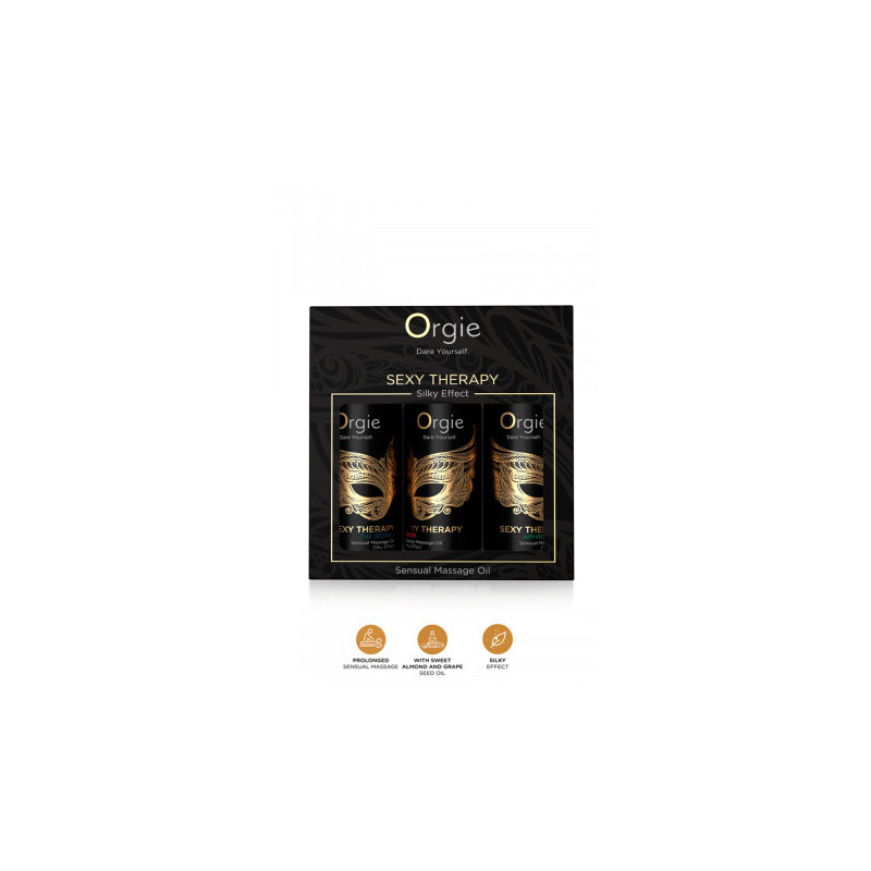 Coffret 3 huiles de massage sensuel Sexy Therapy Collection