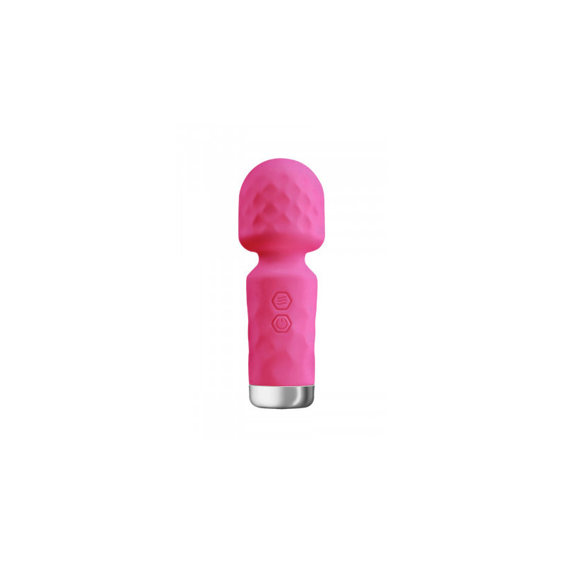 Mini vibromasseur King Wand rose