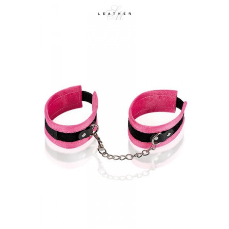 Menottes de chevilles rose et noir