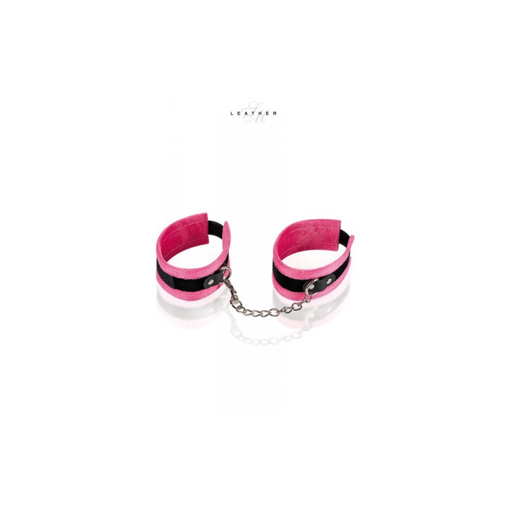 Menottes de chevilles rose et noir