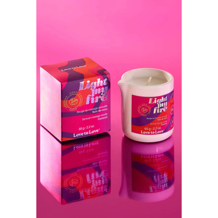 Bougie de massage Noix de coco - Love to Love