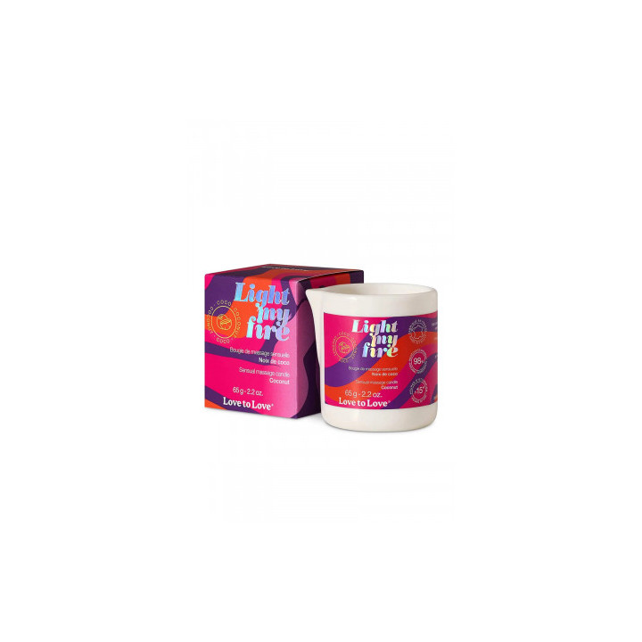 Bougie de massage Fleur de lotus - Love to Love