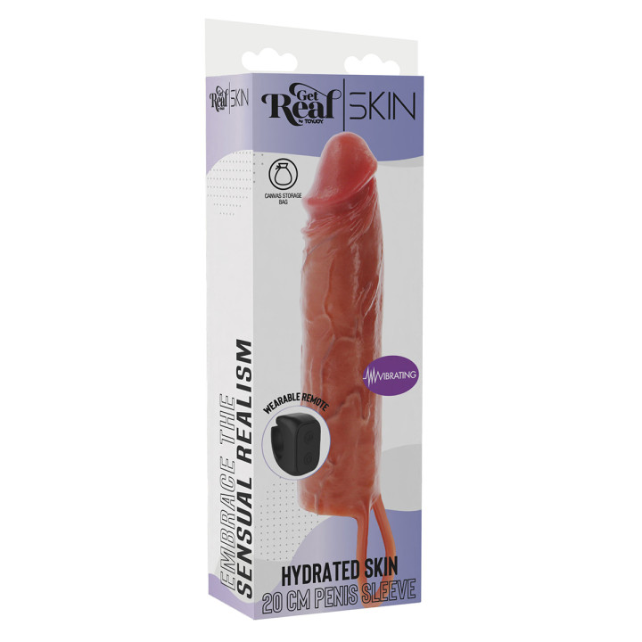 Gaine de pénis vibrante 20 cm - Toy Joy