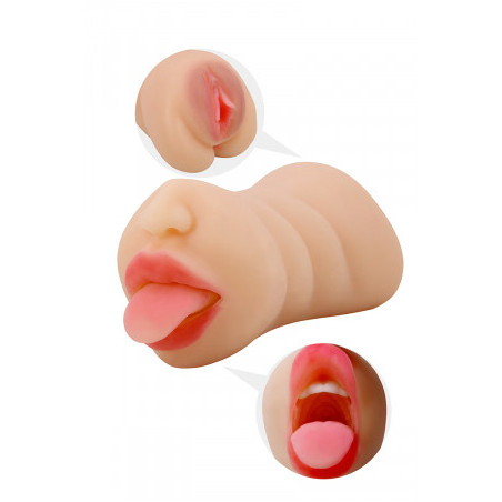 Masturbateur réaliste Sarah bouche et vagin