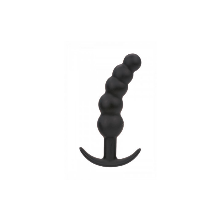 Plug anal Vibrant avec 5 perles - Calexotics