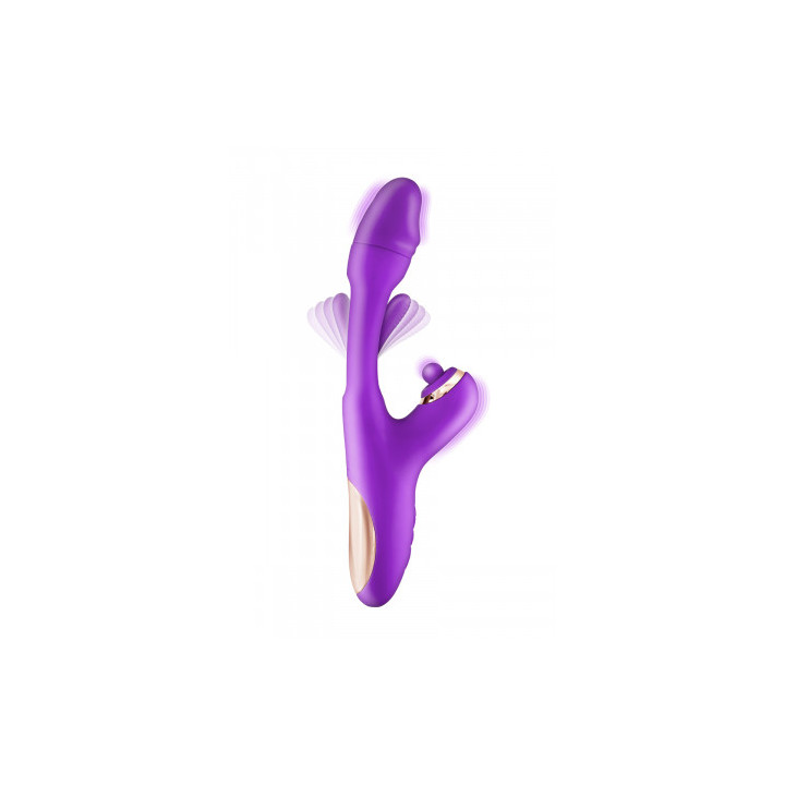 Vibromasseur rabbit 3-en-1 Joyfully violet - Yoba