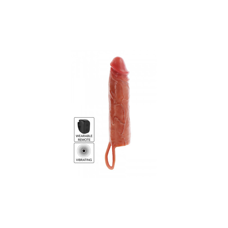 Gaine de pénis vibrante 20 cm - Toy Joy