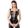 Top style corset Vixen F365 - Noir Handmade