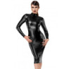 Robe fuseau Crystal F371 - Noir Handmade