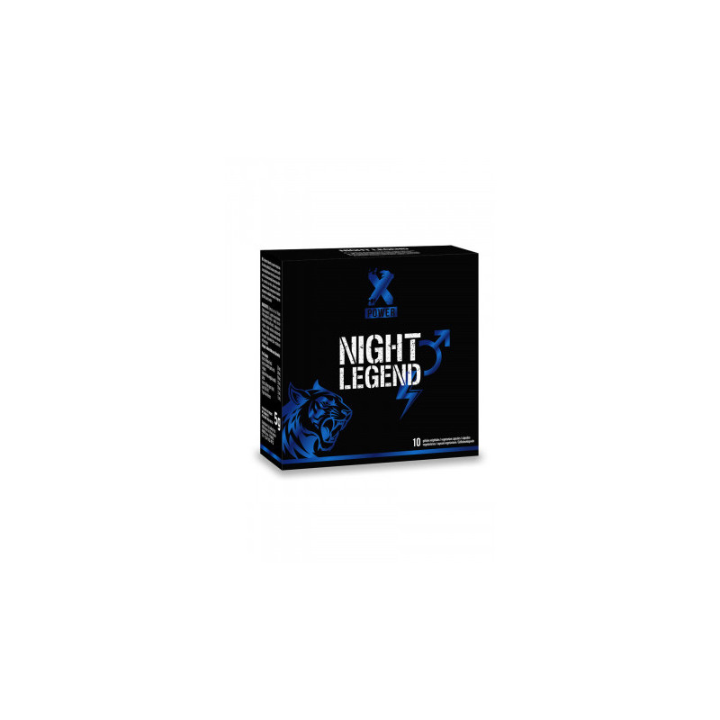 Booster sexuel masculin à effet rapide Night Legend (10 gélules)