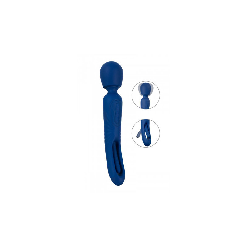 Vibro Wand réversible avec langue vibrante - Sweet Smile