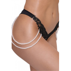 String Rio avec chaines de perles - Cottelli LINGERIE