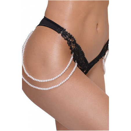 String Rio avec chaines de perles - Cottelli LINGERIE