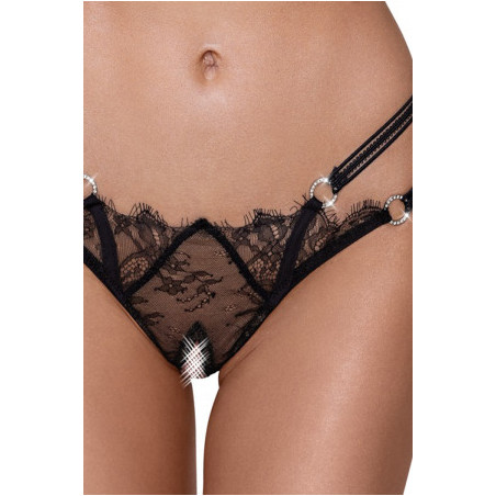 String ouvert Rio noir en dentelle - Cottelli LINGERIE