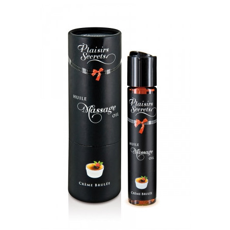 Huile de massage gourmande - Crème Brulée