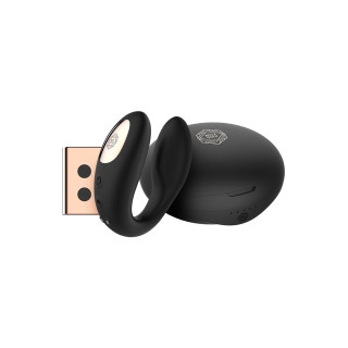 Vibro pour couple C-Shape  - Rosy Gold