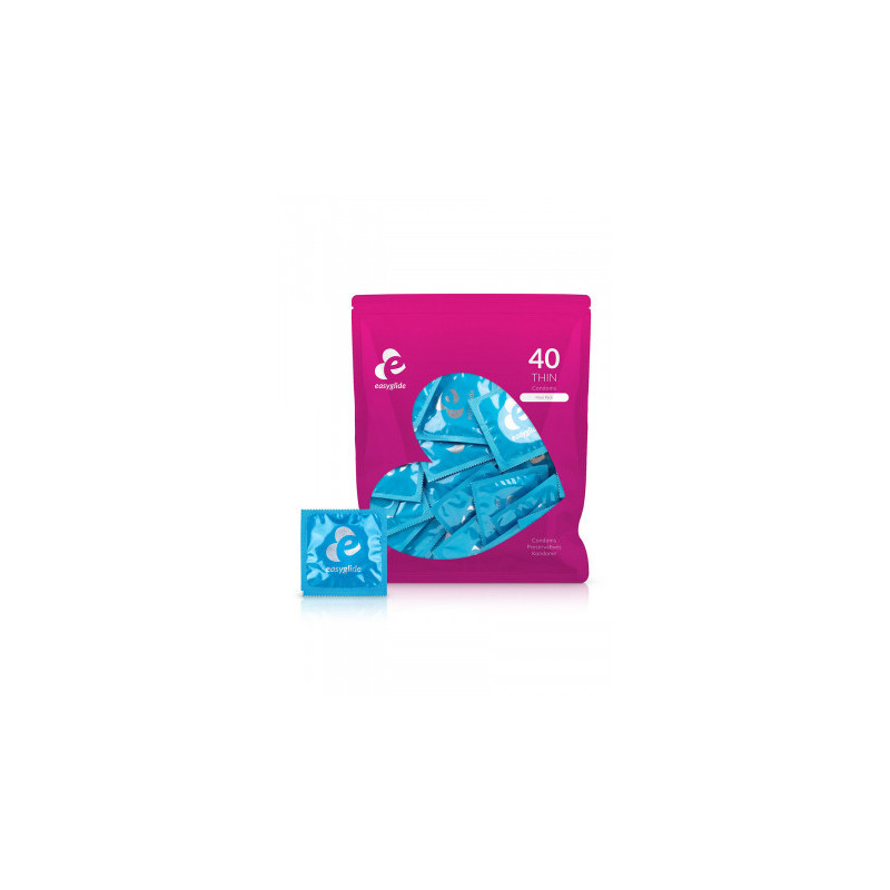 40 préservatifs Extra Fins - EasyGlide