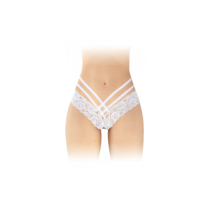 Tanga ouvert Anne - blanc