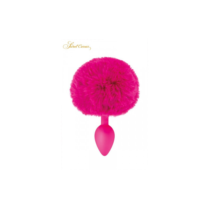 Plug queue de lapin - fuchsia