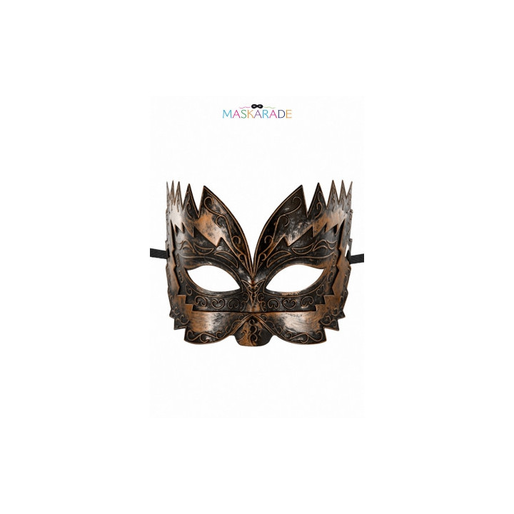 Masque semi-rigide cuivré Don Giovanni