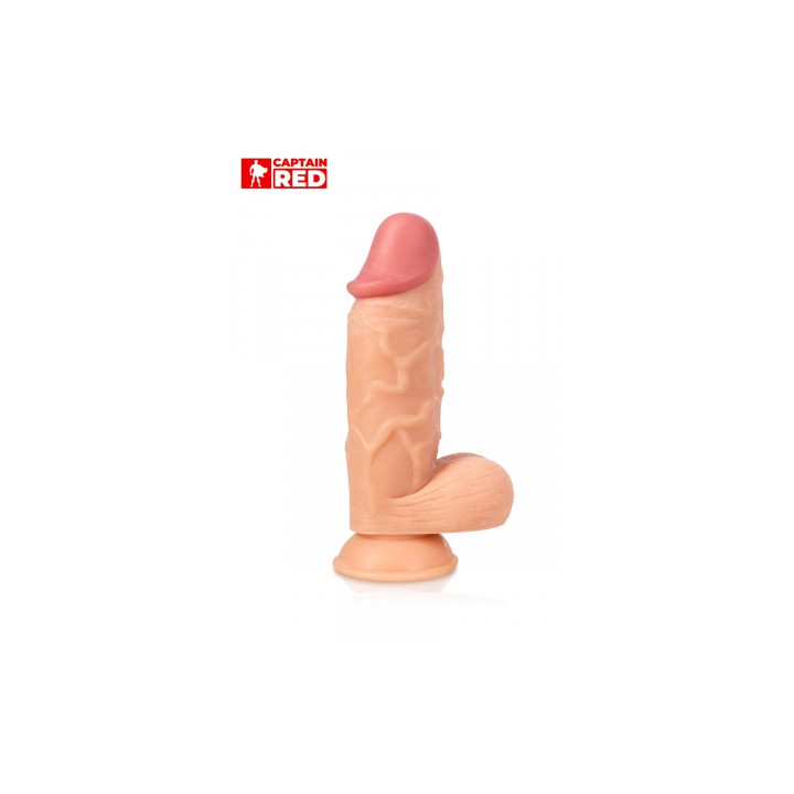 Gode XXL The Strong 26 x 6,5 cm - Captain Red