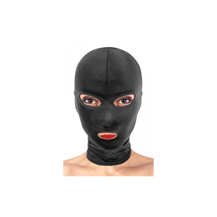 Cagoule BDSM 3 ouvertures - Fetish Tentation