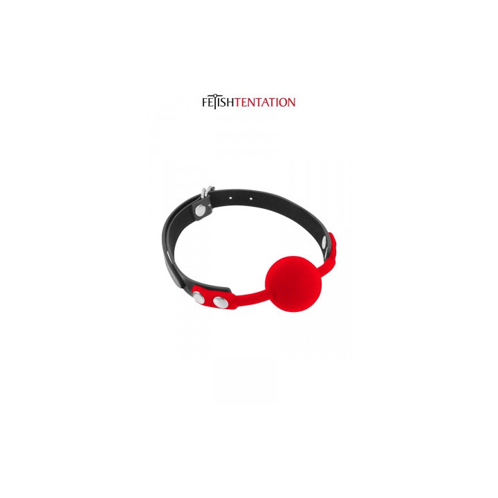 Baillon boule rouge - Fetish Tentation