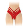 Tanga ouvert Anne - rouge