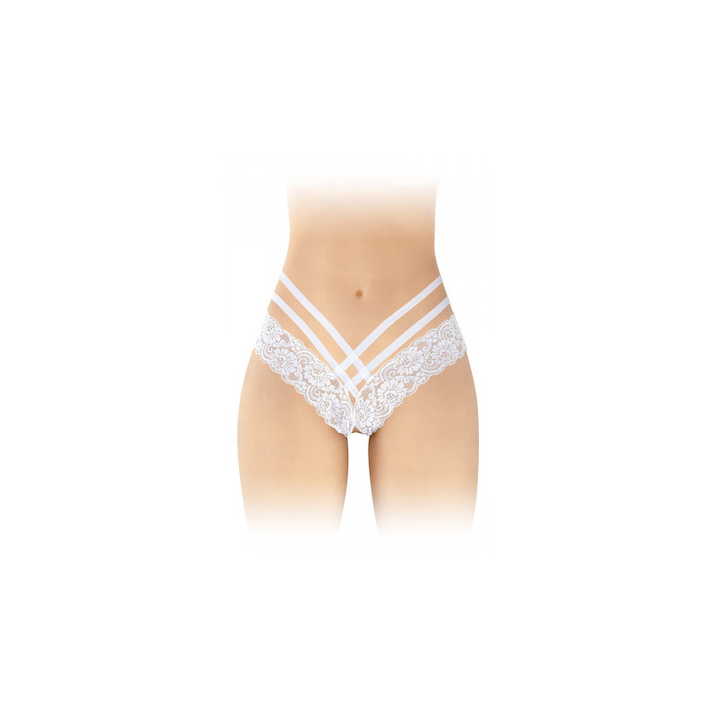 Tanga ouvert Anne - blanc