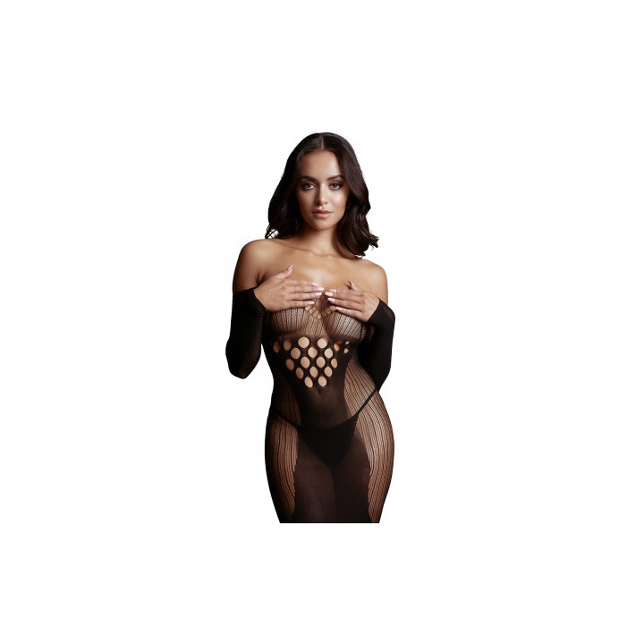Mini robe décolletée manches longues - Le Désir