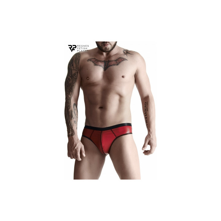 Slip rouge wetlook - Regnes